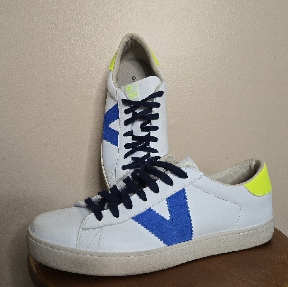 Victoria Berlin Leather & Neon Sneakers